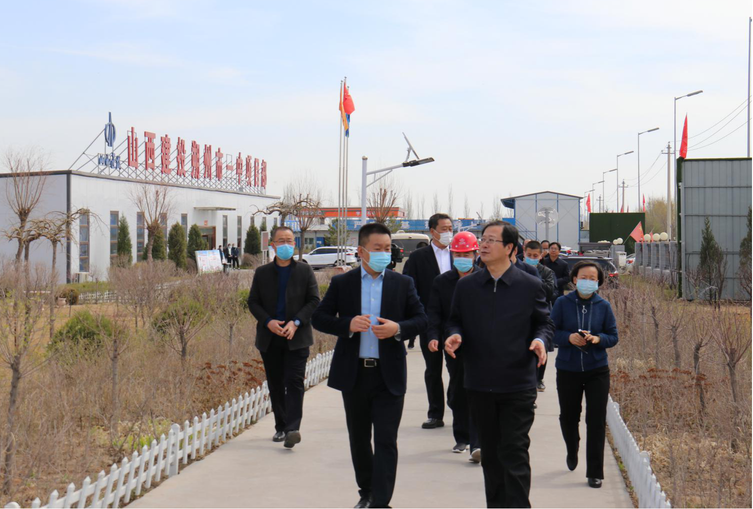 朔州市委书记带队在山西建投总承包部承建的朔州市一中新校区Z6尊龙凯时项目调研