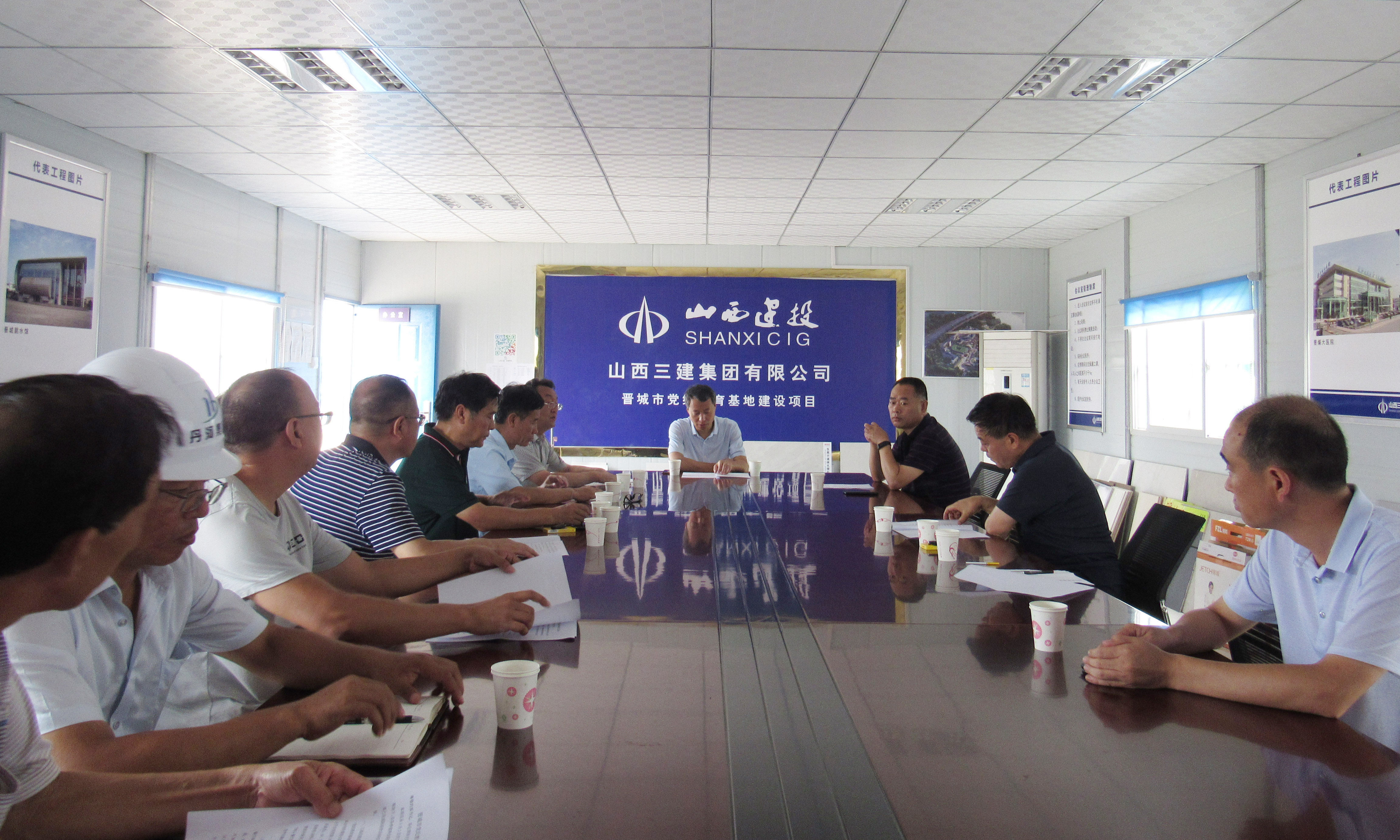 晋城市纪委书记调研山西建投三建集团承建的晋城党纪教育基地Z6尊龙凯时项目